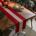 thumbnail image 6 of Christmas Woven Table Runner - Two-Tone Color Splicing Tassel Table Flag, Festive Holiday Decoration Long Tablecloth, Elegant Home Dining Table Decor, 6 of 6