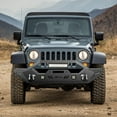 thumbnail image 5 of Nilight Front Bumper Compatible for 2007-2018 Wrangler JK/JKU 2018-2022 JL/JLU 2020-2022 Gladiator JT with 72W LED Light Bar 2 x 18W Light Pod 2X 18W Single Row Work Light Winch Plate, 5 of 9