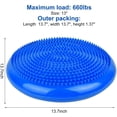 thumbnail image 5 of Balance Boards, Inflated Stability Wobble Cushion Balance Disk Sensory Seat Round Core Balance Stability Disc for Rehab, Exercise, Improving Posture,Fitness, Yoga, Yoga, Therapy-Included Pump, 5 of 5
