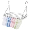 thumbnail image 1 of Sock Drying Rack Laundry Drying Rack With Clips Hanging Drying Rack Stainless Steel Clothes Drying Hanger Sock Drying Rack, 1 of 8