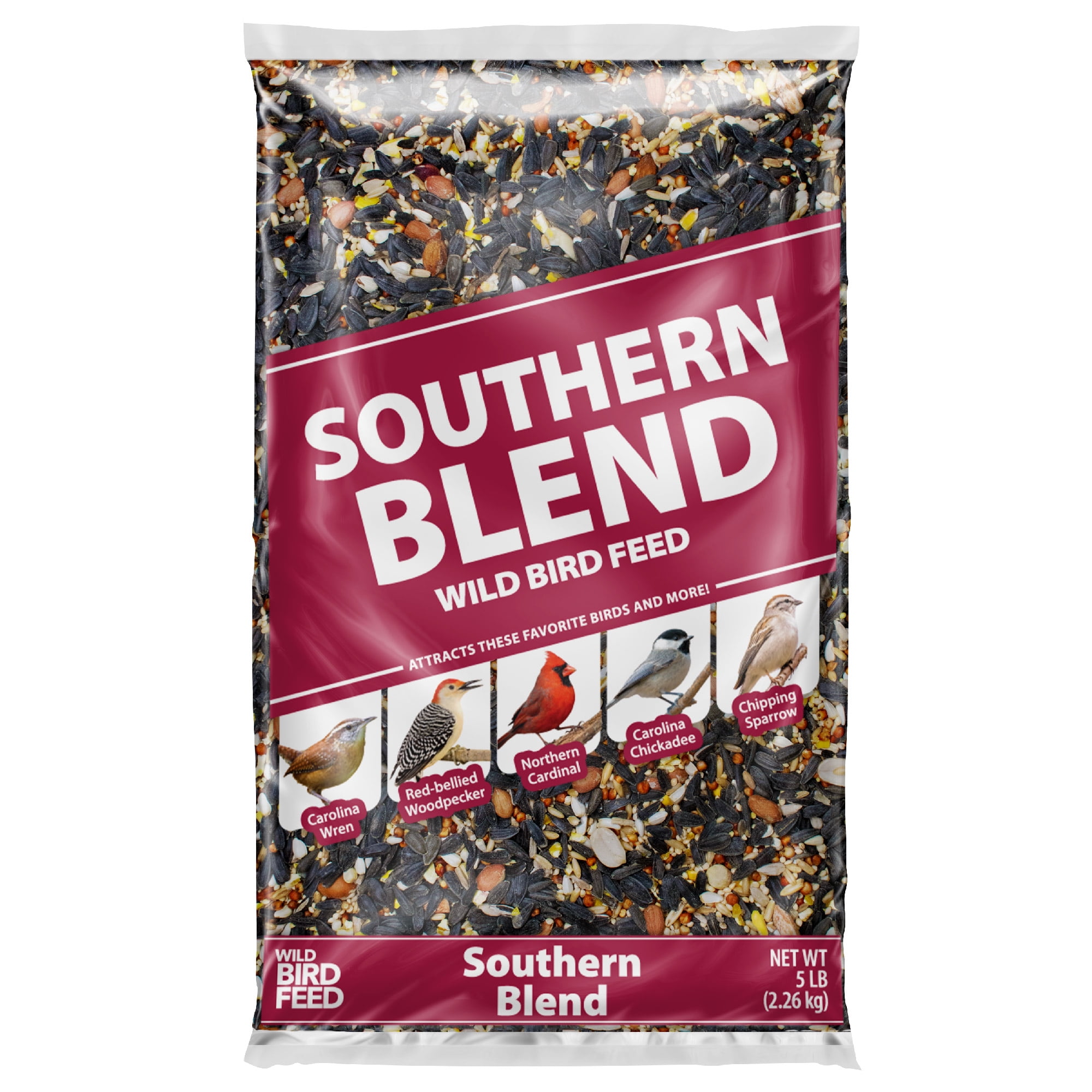 (3 pack) Southern Regional Blend Wild Bird Food, Dry, 1 Count Per Pack, 5 lb. Bag