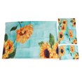 thumbnail image 2 of Funda de edredón de fibra de poliéster, funda de almohada estampada con estampado de flores, juego de funda nórdica para el dormitorio del hogar 220x240cm/86,6x94,5 pulgadas, 2 of 8