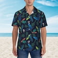 thumbnail image 4 of Fotbe Dinosaur Hawaiian Shirt for Men Unisex Summer Beach Casual Short Sleeve Cotton Linen Button Down Shirts-X-Large, 4 of 9