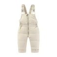 thumbnail image 4 of Gyujnb Kids Outfits,Girls Winter Snowsuit Insulated Padded Two Piece Warm Outfit with Overalls for Cold Weather,Size:5-6 Years, 4 of 4