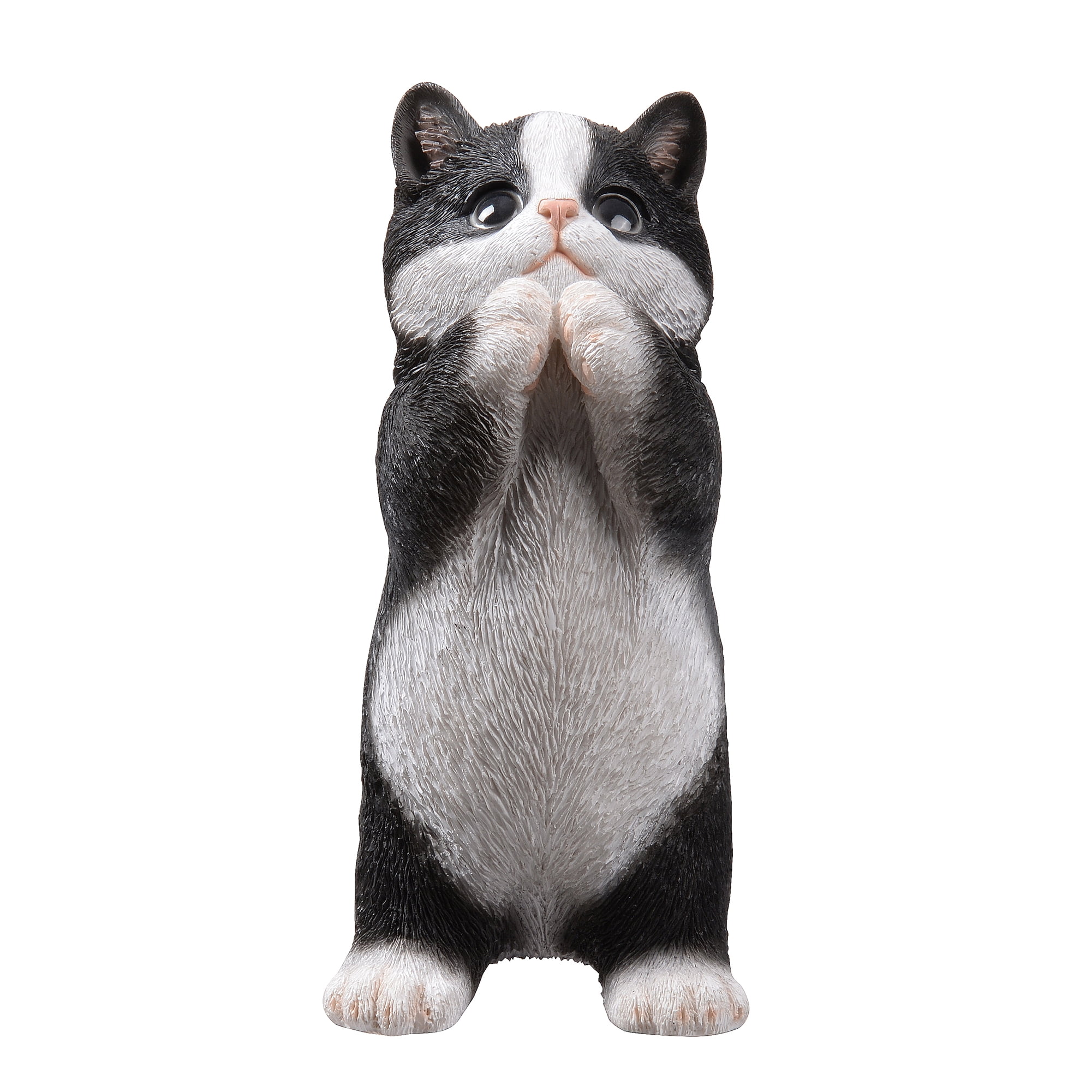 7" H Cow Cat Kitten Statue Praying