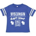 thumbnail image 3 of Inktastic Wisconsin Awesome Since 1848 Boys or Girls Toddler T-Shirt, 3 of 5
