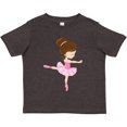 thumbnail image 3 of Inktastic Ballerina, Ballet Girl, Ballet Dance, Brown Hair Girls Toddler T-Shirt, 3 of 5