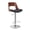 Black Metal American Design, variant on LHSHID Bentwood Contemporary Modern Stylish Wood Back Adjustable Swivel Bar Stool with Diamond Quilted Finish Curved Seat and Back,Weathered Oak