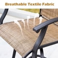 thumbnail image 5 of Homall 2-Piece Beige Swivel Bar Height Patio Stools, Textilene Outdoor Chairs, Weather-Resistant Steel Frame for Patio & Garden, 5 of 7