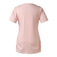 thumbnail image 5 of Efsteb Women's Maternity Shirts V Neck Striped Nursing Tops Casual Fashion Comfy Pregnancy Tunic Tops Blouses (Pink,XL), 5 of 7