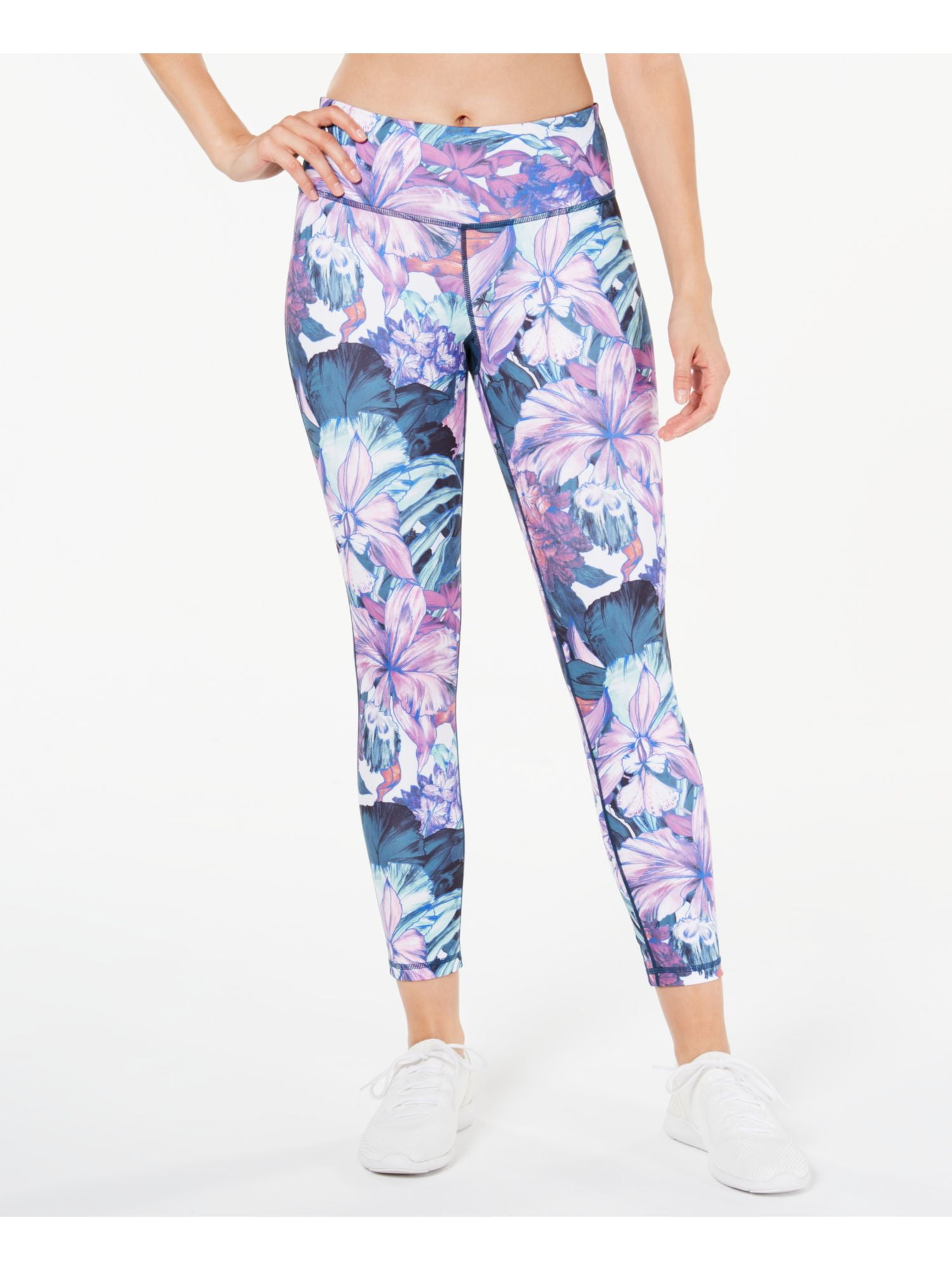 Ideology IDEOLOGY Womens Purple Printed Active Wear Leggings Size XS