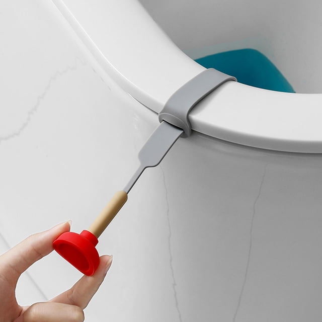 Soporte de silicona para asiento de inodoro, herramientas de elevación, no táctil, reutilizable, ajustable para el hogar, Hotel, oficina, accesorio de Baoblaze Levantador de tapa de inodoro