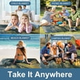 thumbnail image 3 of Awypu Square Picnic Mat for Camping, Park, Beach, Grass, Outdoor - Foldable, Lightweight, Sand Proof, Waterproof 58.3x58.3in, 3 of 6
