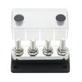 thumbnail image 2 of Mistaha High Amperage Power Distribution Block Busbar with 4 Terminals, Nylon Cover - 600A Continuous Rating, 3/8inch Studs, 48V Max Voltage, 2 of 4