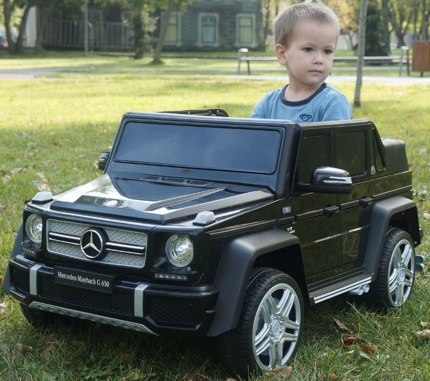 2023 Mercedes Ride On Kids Car w/ Remote, Large 12V Battery Licensed Kid Car to Drive 3 Speeds, Soft Seat, MP3 Music, LED Lights, Rubber Tires