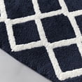 thumbnail image 5 of Reversible High Pile Tufted Microfiber Bath Rug Navy, 5 of 5