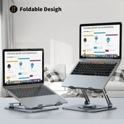 JOYEKY Laptop Stand for Desk, Foldable & Portable Computer Stand 360° Rotating, for 10-16 Laptops
