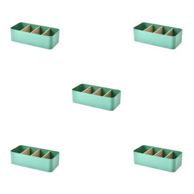 bedienty Storage Basket Ladder Layered Large Capacity Strong Practicality Wide Application Plastic Storage Box Organizers Storage green Rectangular 5Set