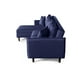 thumbnail image 5 of Sofá Cama Reversible de Lino Azul Beehive Memory Foam Modelo Analia Makora, 5 of 8