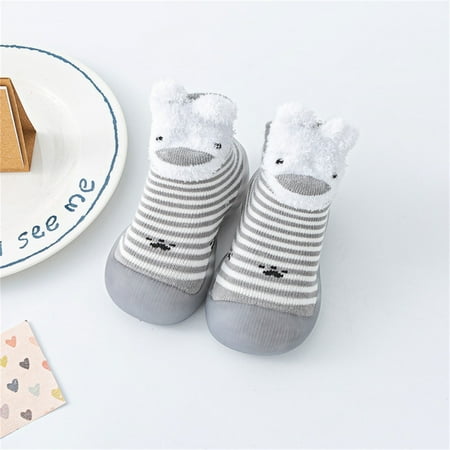 

Wesracia Baby Shoes Cartoon Baby Infant Elastic Shoes Toddler First Non-slip Animals Socks Walkers Baby Shoes