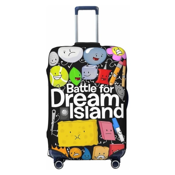 Battle For Dream Island Luggage Cover Approved Travel Suitcase Protector Elastic Washable Baggage Covers For 22-24 Inch Luggage