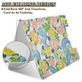 thumbnail image 2 of FORMRS A4 Clipboard Folder with Pen Holder Horizontal Foldable School Office Binder, Blue Floral Wave, 2 of 9