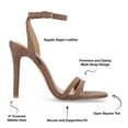 thumbnail image 4 of Journee Collection Womens Yevva Ankle Strap Stiletto Open Toe Pumps, 4 of 6