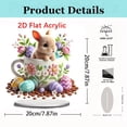 thumbnail image 2 of Lunxisen 4 Pcs Easter Table Decor Centerpiece Spring Home Decoration Festive Party Ornaments Holiday Living Room Decorations(20cm), 2 of 6