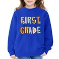 thumbnail image 7 of Mercatoo 𝐁ack to School Shirt Girls FIRST GRADE Oversized Sweatshirt First Day of School Teen Cute Pullover Tops Ho𝐨dies, 7 of 7
