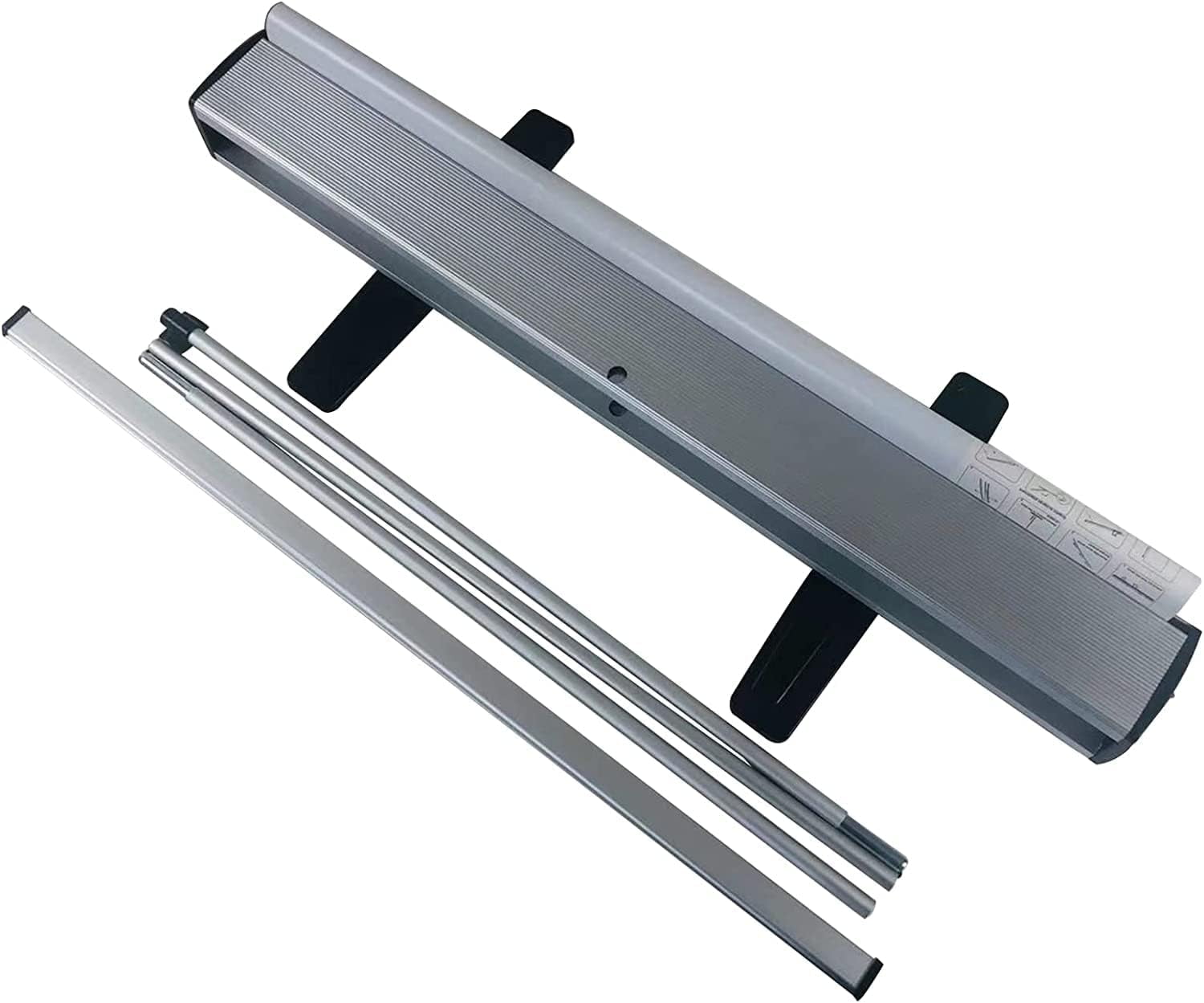 Professional Roll Up Banner Custom Retractable Roll Up Stand with Personalized Banner Printing (Stander & Poster Print) for Trade Show Display & Event Promotion, Business, Wedding, - 33.5 x 83"