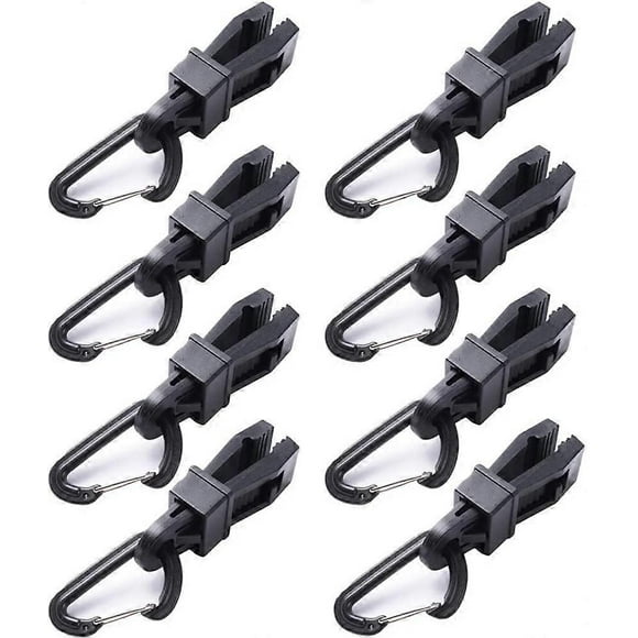 Pieces Tent Clip Plastic Tarp Clip Tent Clip Clips for Outdoor Camping Farming (Black)