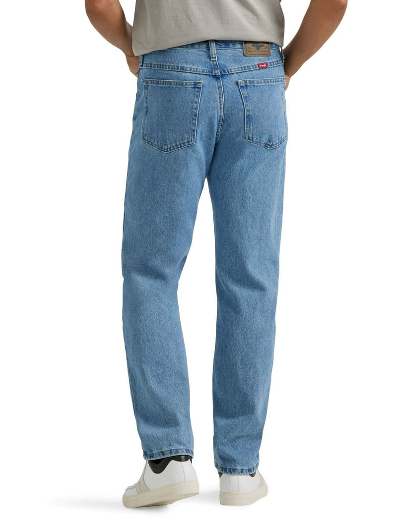 Wrangler Men's Regular Fit Jeans 100% Cotton with Pockets