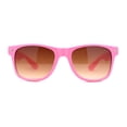 thumbnail image 3 of Classic Iconic Pop Color Horn Rim Sunglasses Pink Brown, 3 of 4