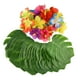 thumbnail image 3 of 60 suministros de decoración para fiestas tropicales, 36 hojas artificiales de monstera, falsas multiusos, hojas de palma para barbacoa, fiest, 3 of 9