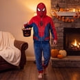 thumbnail image 6 of Classic Spider Hero Full Zip Masked Hood Sweatshirt, Red Blue Web Pocket Graphic Outerwear for Adults Boys Girls Halloween Cosplay, 6 of 6