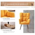 thumbnail image 4 of Rocking Chair, Teddy Upholstered Glider Rocker with High Backrest Armchair, Modern Rocking Accent Chairs for , Living Room, Bedroom, Offices (Yellow), 4 of 8