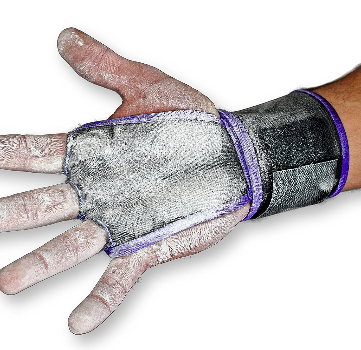 WODies 2in1 WOD Grips, wrist wraps, palm protector (Purple, Small