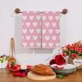 thumbnail image 2 of Valentines Day Kitchen Towels Set of 2, 18x26 Inch Valentines Day Dish Towels Sweet Heart Valentines Day Decor Hand Towels Seasonal Decorations for Home Drying Dishcloth, 2 of 6