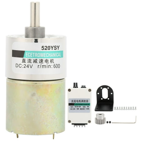 

DC Reduction Motor Bracket Governor Gear Low Speed 24V CW CCW for CNC Machine Tool(600rpm/min )