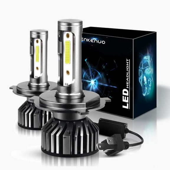 H4 Headlights,High Low Beam Bulbs,9003 HB2 Headlights,120W 12000LM/Set 6000K 2pcs