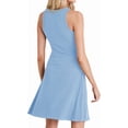 thumbnail image 4 of Sleeveless Solid Color Women Ribbed Mini Knit Tank Dress, 4 of 6