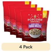 (4 pack) Popcorn, Indiana Black & White Drizzled Kettle Corn, 6 Ct