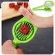 thumbnail image 5 of Cortadora de alimentos multipropósito | Acero inoxidable y plástico | Cortador de cocina de mano para queso, arándanos, champiñones, fresas, kiwis | Empuñadura ergonómica | Fácil limpieza | Compacto, 5 of 7