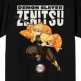 thumbnail image 2 of Demon Slayer: Infinity Castle Zenitsu Agatsuma Graphic Men's Black Short Sleeve Tee-XL, 2 of 7
