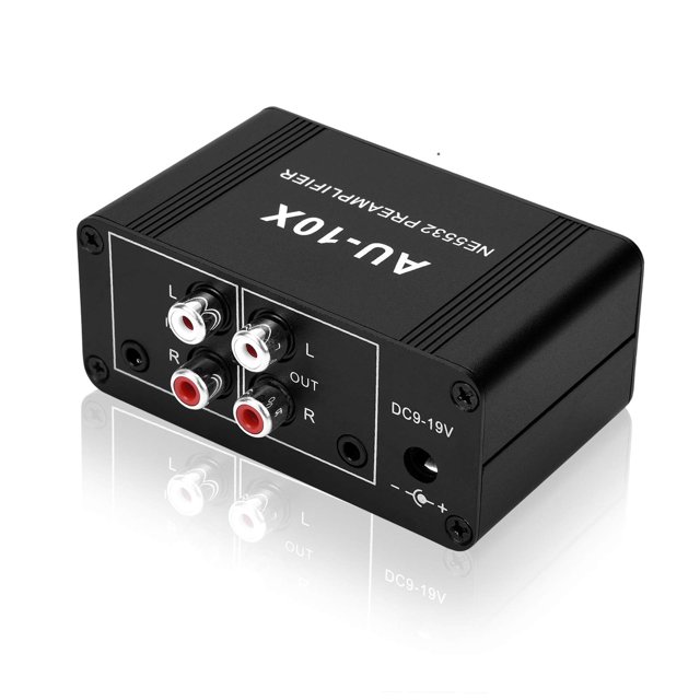 Minipreamplificador de audio estéreo ATNEDCVH AU-10X Gain 20dB