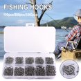 thumbnail image 2 of 100/500/1000x Fishing Hooks Set High Carbon Steel Sharp Barbe Hot G7, 2 of 9