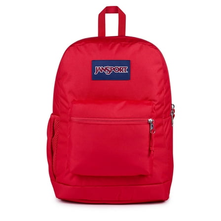 JanSport Cross Town Plus Large Main Compartment 15" Laptop Sleeve Backpack (One Size / RED TAPE)