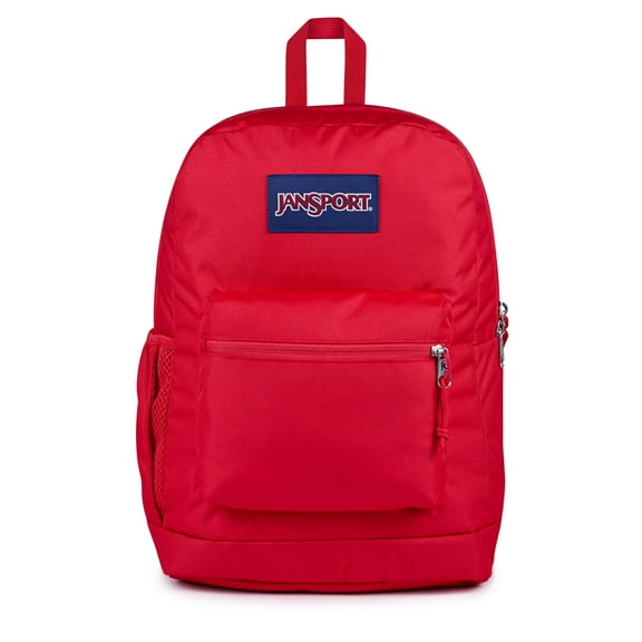 JanSport Cross Town Plus Large Main Compartment 15" Laptop Sleeve Backpack (One Size / RED TAPE)