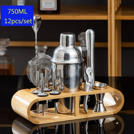 

550/750ml Stainless Steel Cocktail Shaker Bartender Kit Professional Bar Drink Tools Barware Accessories Home Bar Party Event