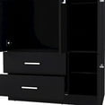 thumbnail image 4 of We Have Furniture Four Door Armoire Crosby, Bedroom, Black, 4 of 9